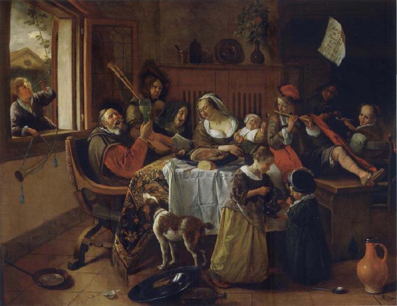 Jan Steen The Merry family